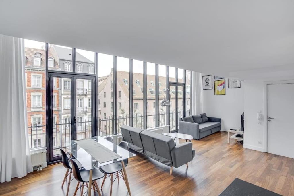 Apartamento Le Loft Des Lumieres - Superbe Loft Lumineux Au Coeur De La Krutenau Estrasburgo Exterior foto