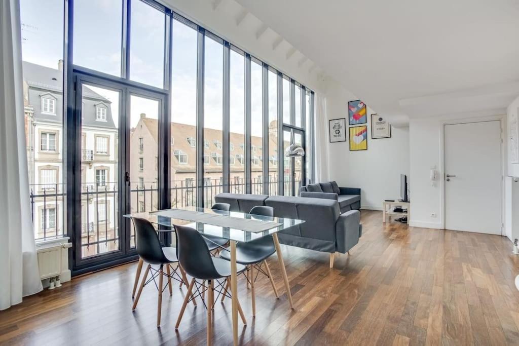 Apartamento Le Loft Des Lumieres - Superbe Loft Lumineux Au Coeur De La Krutenau Estrasburgo Exterior foto